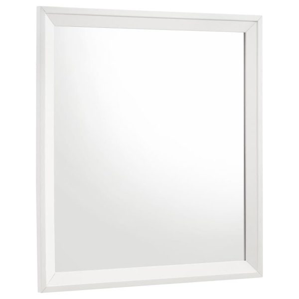 Janelle White Dresser Mirror For Cheap