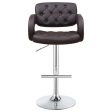 Brandi Brown Adjustable Bar Stool Online now