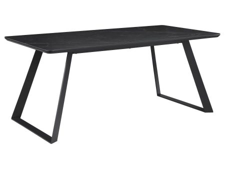 Smith Black Dining Table Hot on Sale