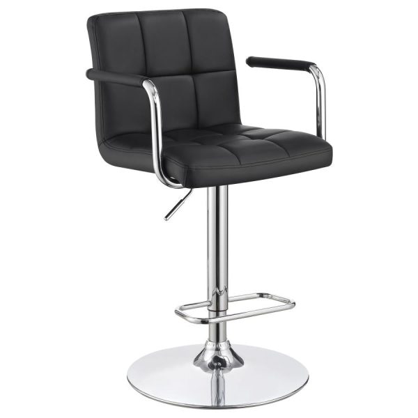 Palomar Black Adjustable Bar Stool Fashion