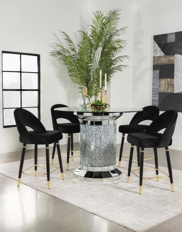 Ellie Black 5 Pc Counter Height Dining Set Hot on Sale