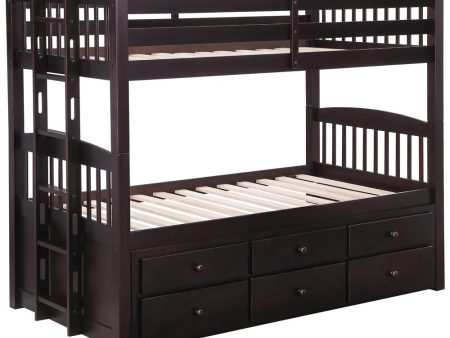 Kensington Brown Twin   Twin Bunk Bed For Cheap