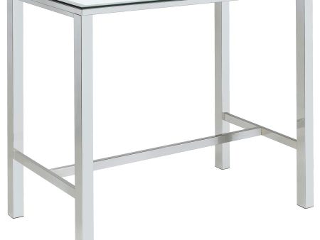 Tolbert Clear Bar Table For Discount