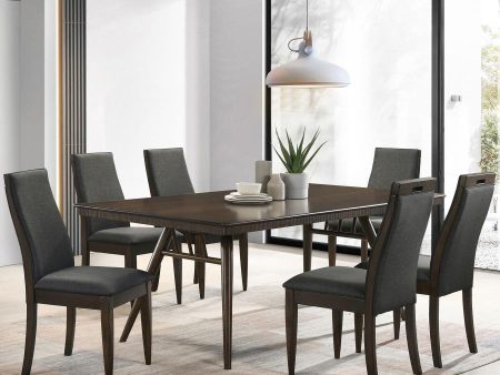 Wes Grey 7 Pc Dining Set For Sale