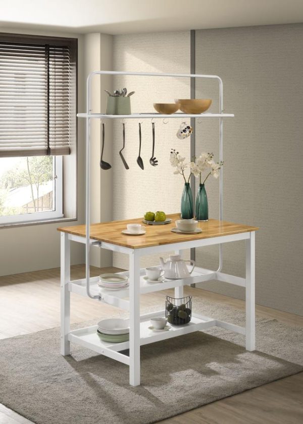 Hollis Brown Kitchen Island Table Supply