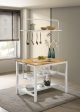 Hollis Brown Kitchen Island Table Supply