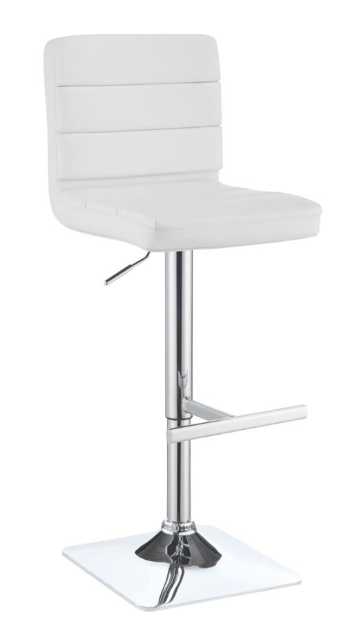 Bianca White Adjustable Bar Stool on Sale