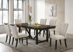 Malia Beige 7 Pc Dining Set Online