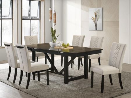 Malia Beige 7 Pc Dining Set Online