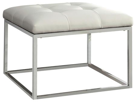 Swanson White Ottoman Supply