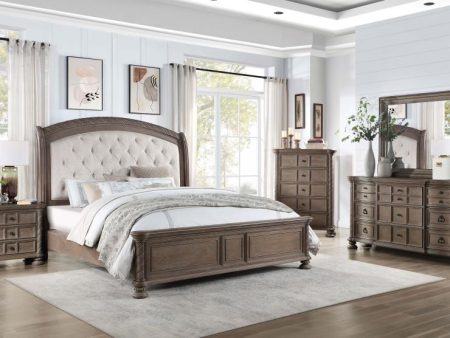 Emmett Brown Queen Bed 5 Pc Set For Discount