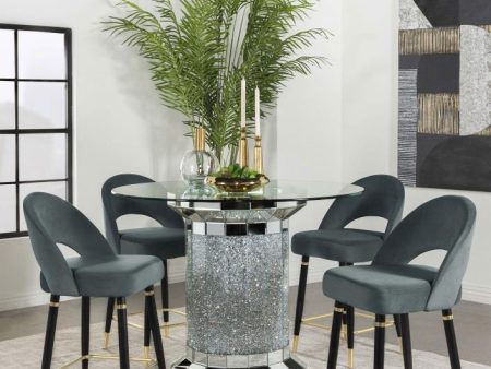 Ellie Grey 5 Pc Counter Height Dining Set For Discount