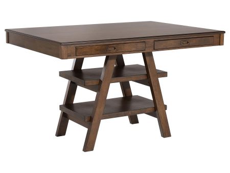 Dewey Brown Counter Height Dining Table Online now