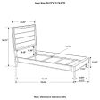 Ramon Silver Twin Bed Hot on Sale