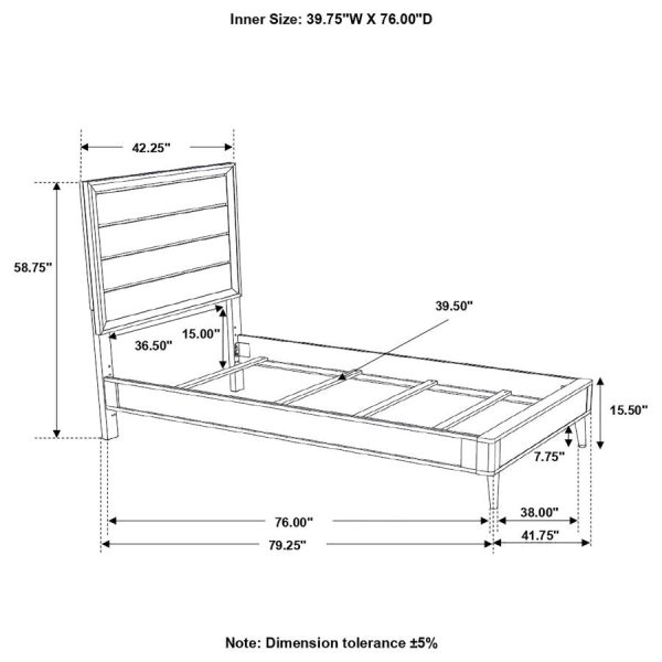 Ramon Silver Twin Bed Hot on Sale