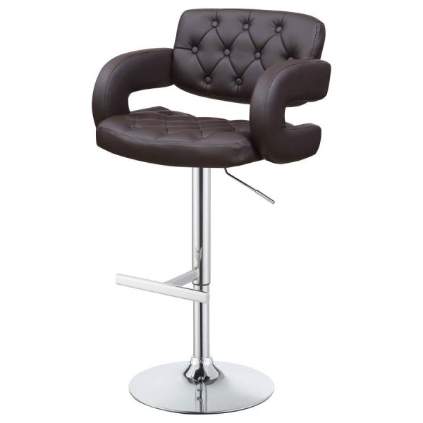 Brandi Brown Adjustable Bar Stool Online now