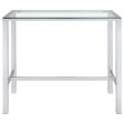 Tolbert Clear Bar Table For Discount