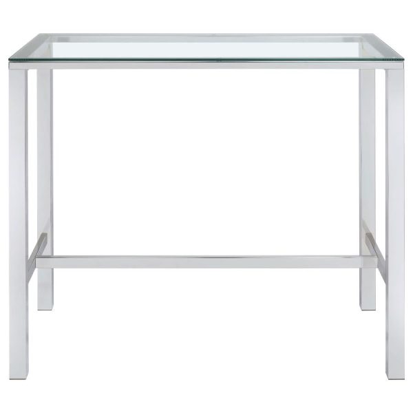 Tolbert Clear Bar Table For Discount