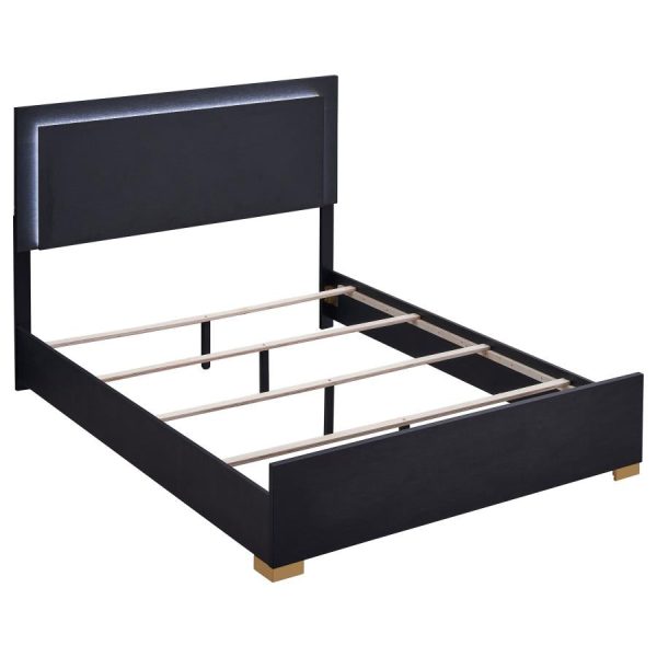 Marceline Black Full Bed 5 Pc Set For Cheap