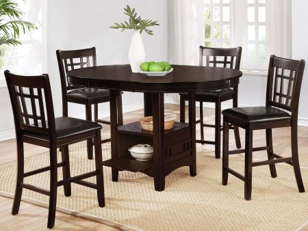 Lavon Brown 5 Pc Counter Height Dining Set Online Sale