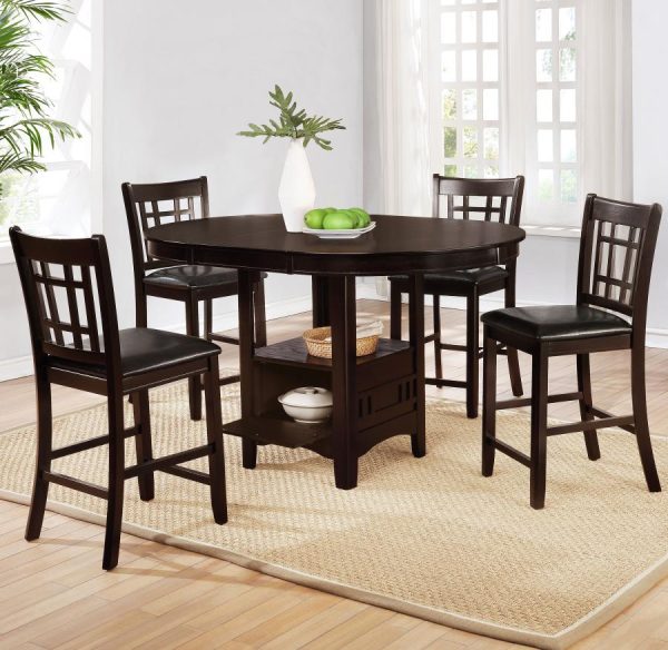 Lavon Brown 5 Pc Counter Height Dining Set Online Sale