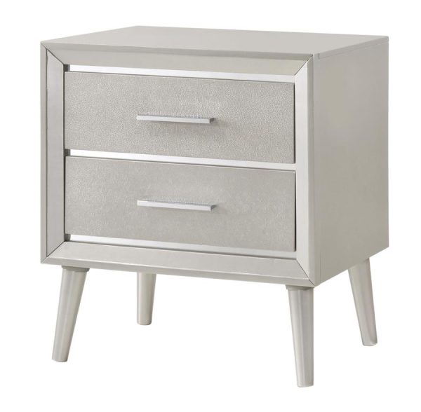 Ramon Silver Nightstand For Discount