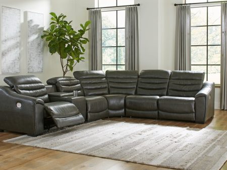 Center Line 6-Piece Power Reclining Sectional Online Sale