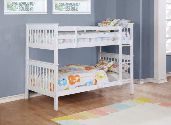 Chapman White Twin   Twin Bunk Bed Online Sale