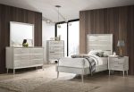 Ramon Silver Twin Bed 4 Pc Set Hot on Sale