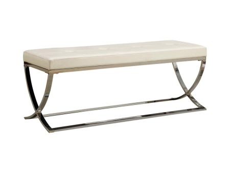 Walton White Bench For Discount