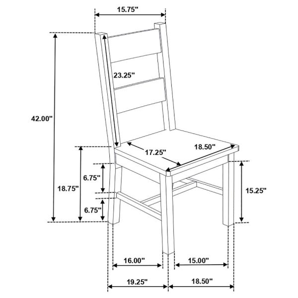 Coleman Brown Side Chair For Discount