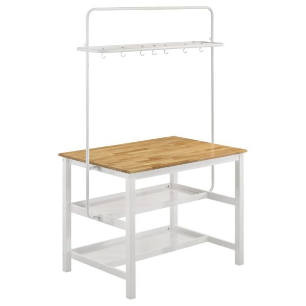 Hollis Brown Kitchen Island Table Supply