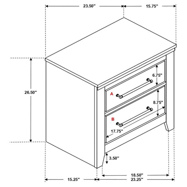 Ridgedale Brown Nightstand Cheap