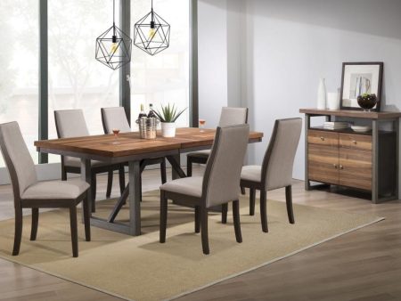 Spring Creek Brown 7 Pc Dining Set For Cheap