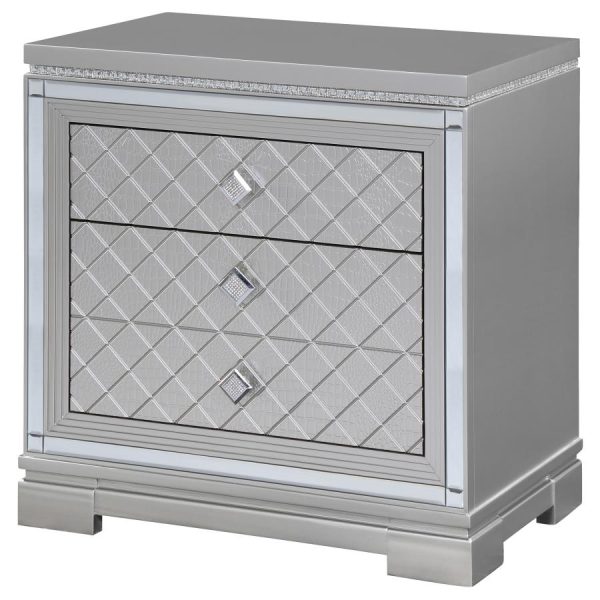 Eleanor Silver Nightstand Hot on Sale