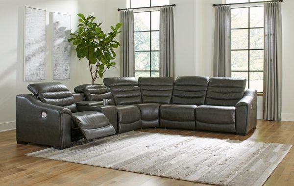 Center Line 6-Piece Power Reclining Sectional Online Sale