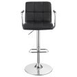 Palomar Black Adjustable Bar Stool Fashion