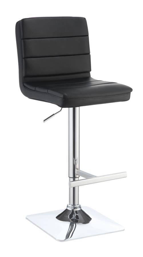 Bianca Black Adjustable Bar Stool Fashion