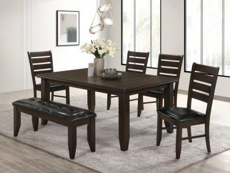 Dalila Brown 6 Pc Dining Set For Cheap