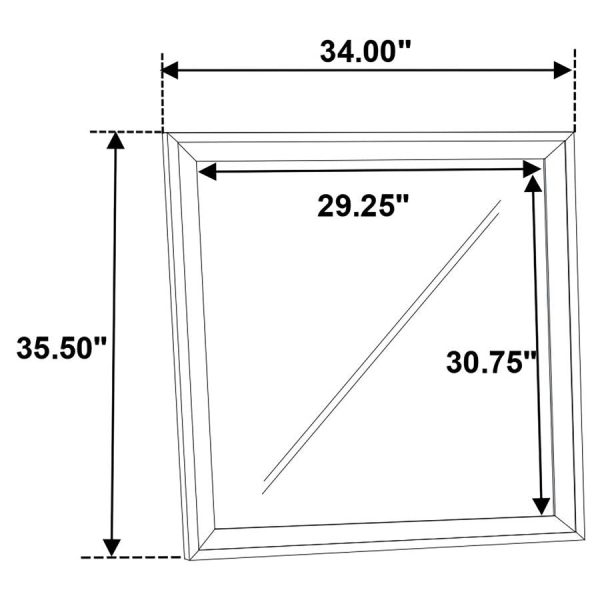 Janelle White Dresser Mirror For Cheap