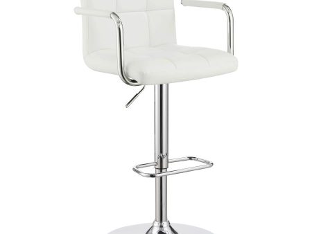 Palomar White Adjustable Bar Stool on Sale