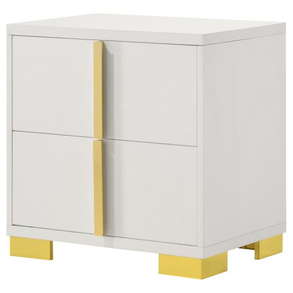 Marceline White Nightstand Cheap