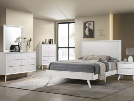 Janelle White California King Bed 4 Pc Set Online