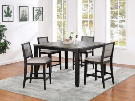 Elodie Grey 5 Pc Counter Height Dining Set Online now