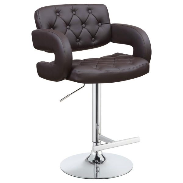 Brandi Brown Adjustable Bar Stool Online now